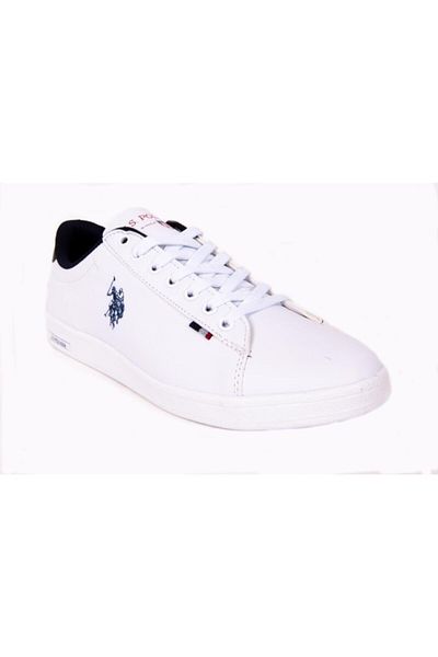 U.S. Polo Assn. Men's White Franco Casual Sports Shoes