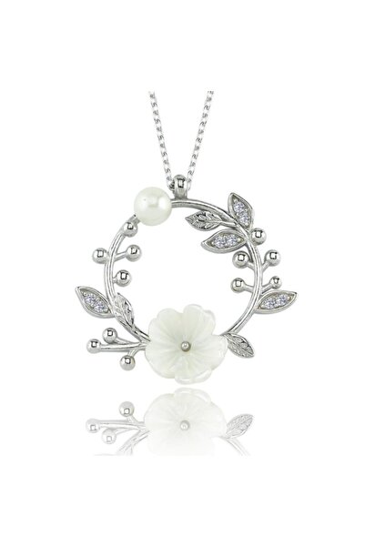 Mia Vento Manolya Çiçeği Tomurcuğu Flowers Gümüş Kolye