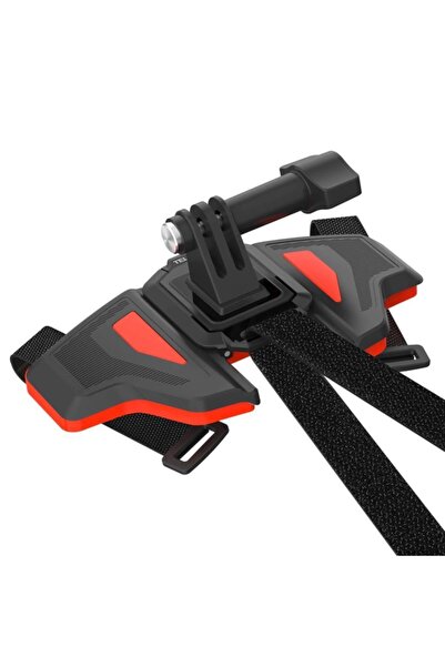 TELESIN Gopro & Osmo Action Için Motor Kask Çene Bağlantı Aparatı Hero11/10/9...