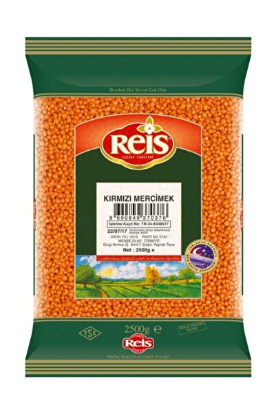 Reis Kırmızı Mercimek 2,5 kg