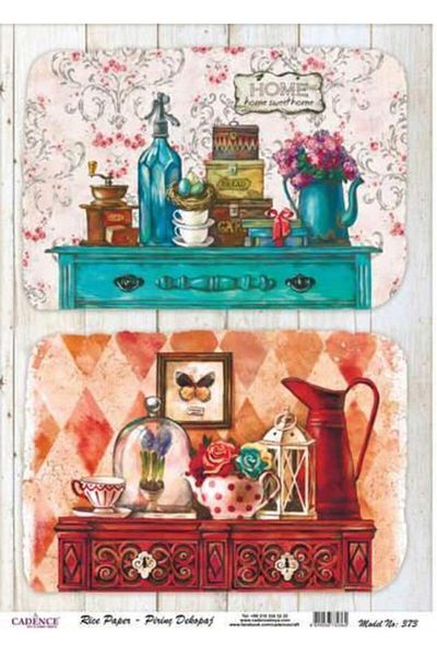 Cadence Brass Decopage Paper Model 373