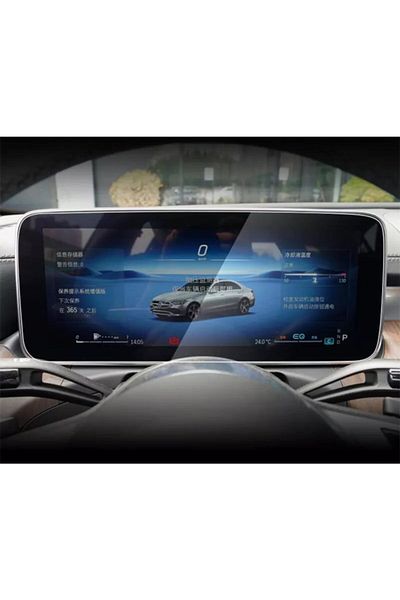 ael-tech Mercedes New C Series - 12.3 Inch Digital Display Screen, Nano Protector Steering Wheel Back