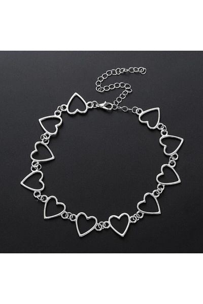 Köstebek Heart Detail Necklace with Chain