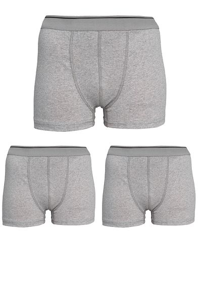 HARMAN TEKSTİL Ανδρικό γκρι βαμβακερό Lycra Boxer 3 τεμαχίων