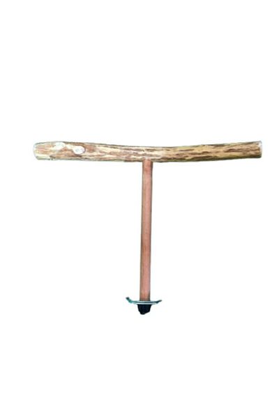 Wooden Bird Sultan Parrot Natural Wood T Perch