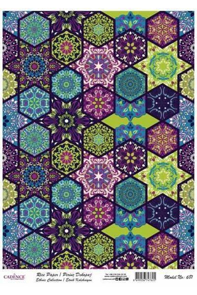 Cadence Brass Decopage Paper Ethnic Collection Model 681