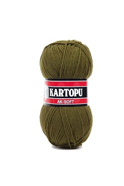 Kartopu Aksoft Knitting Yarn Green K410