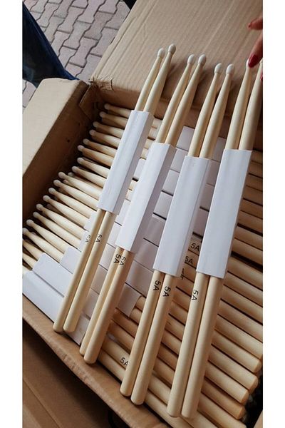 Karin Plastic Tip Drum And Snare Drum - 1 Pair Plastic Tipped Wooden Drum