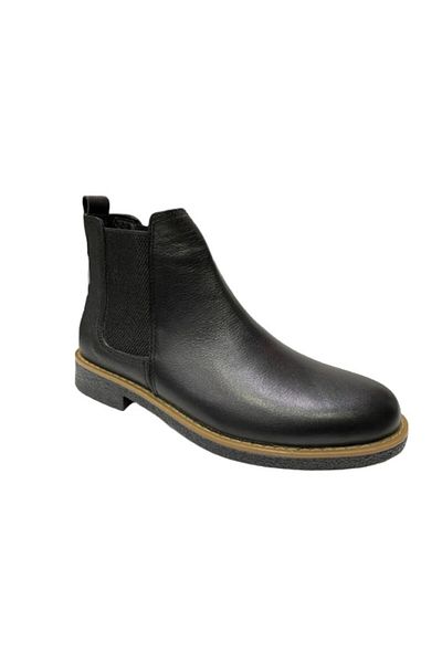Mitsubishi Black Skin Leather Orthopedic Boots