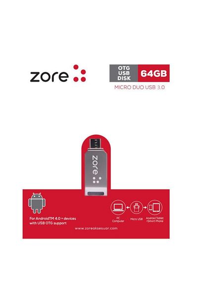 TOSKA TEKNOLOJİ 64 Gb 3.0 Micro Metal Otg