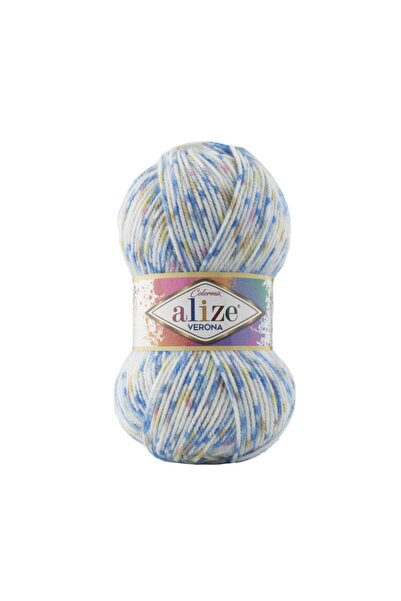 Alize Verona El Örgü Ipi Renk Kodu:7702-mavi