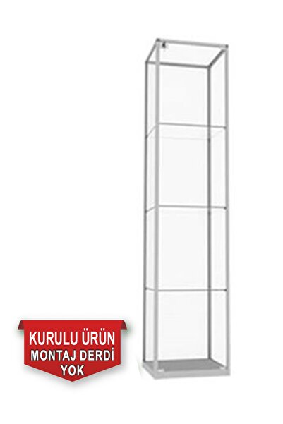 Medyanet Camlı Vitrin - Camlı Dolap - Camlı Koleksiyon Vitrini - Cam Raf - Ku...