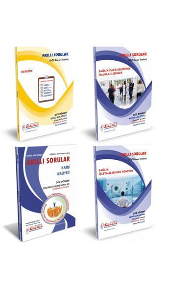 İlkumut Yayınları Aöf Sağlık Yönetimi 2 Sınıf 3 Yarıyıl Güz Dönemi Tüm Dersler