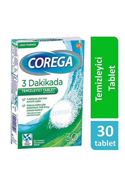 Corega Diş Protezi Temizleme Tableti 30 Tab
