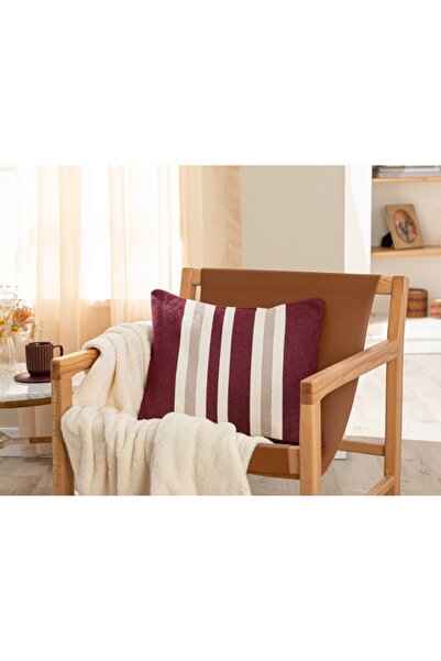 English Home Κάλυμμα μαξιλαριού από ύφασμα 45x45 εκ. Βουργουνδία