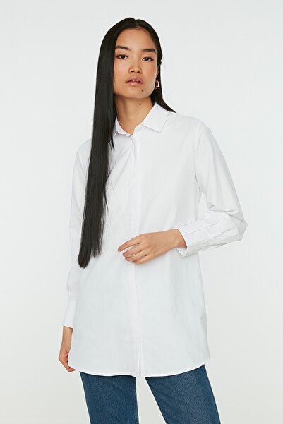 Trendyol Modest Hemde - Weiß - Normal