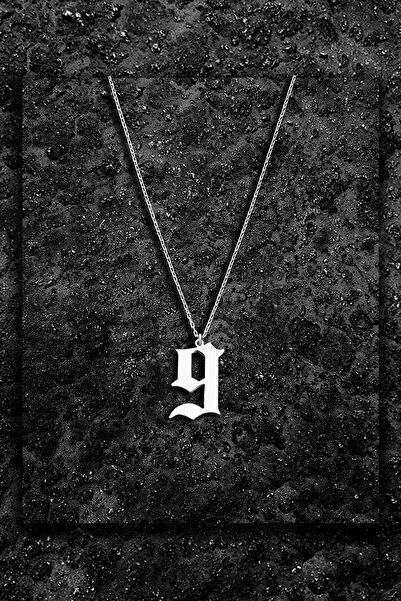 Genel Markalar 70 Cm Zincir 925 Ayar Gümüş 9 Uğurlu Sayı Rakam Kolye