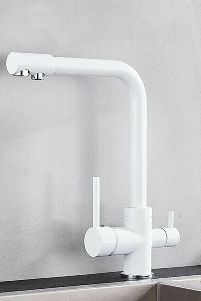 HMS White Purified 3 Way Kitchen Sink Faucet