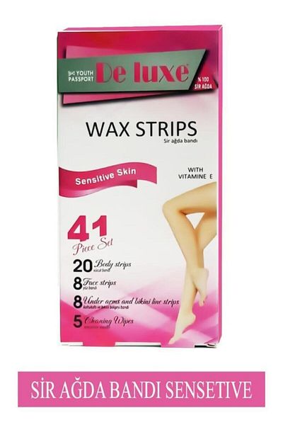 Youth Passport 41 Pack Deluxe Body Waxing Strips - Sensitive Skin