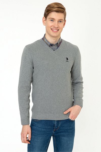 U.S. Polo Assn. Gray Men's Sweater