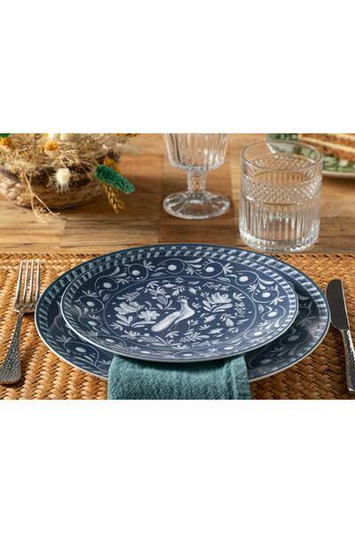 English Home Hermosa Porselen Pasta Tabağı 20 Cm Mavi