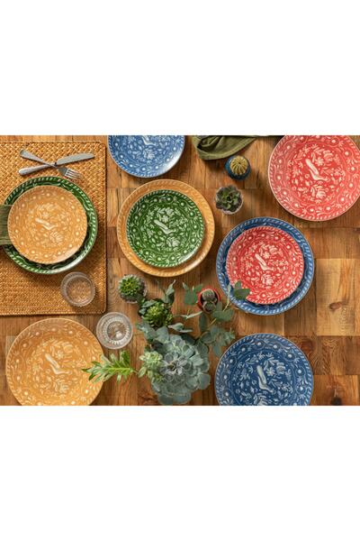 English Home Hermosa Porselen Pasta Tabağı 20 Cm Mavi