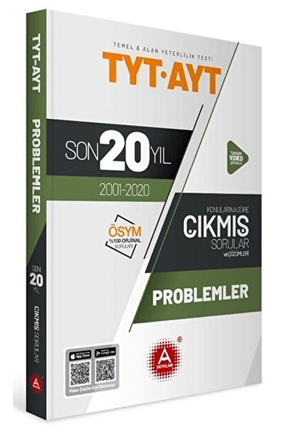 İrem Yayıncılık A Yayınları Tyt Ayt Problemler Son 20 Yıl Konularına Göre Tamamı