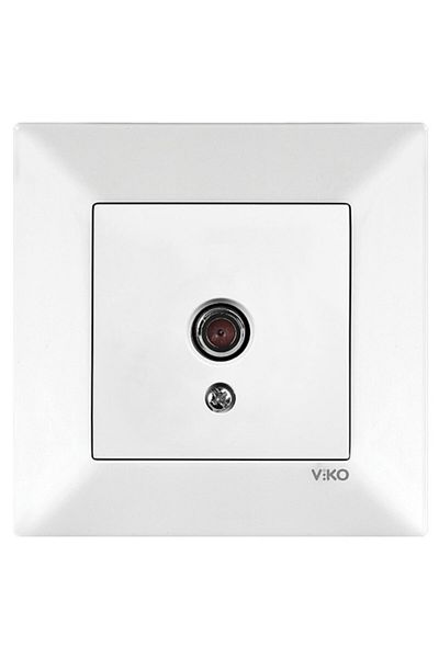VİKO مقبس تلفزيون ميريديان ستالايت مؤطر باللون الكريمي