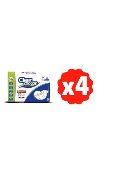 CLEAR MOTION 30 Pack Large Size Adult Patient Diapers - X 4