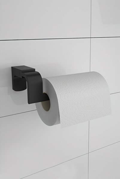 Milenay Elegantan tamno crni otvoreni držač toalet papira, držač toalet papir...