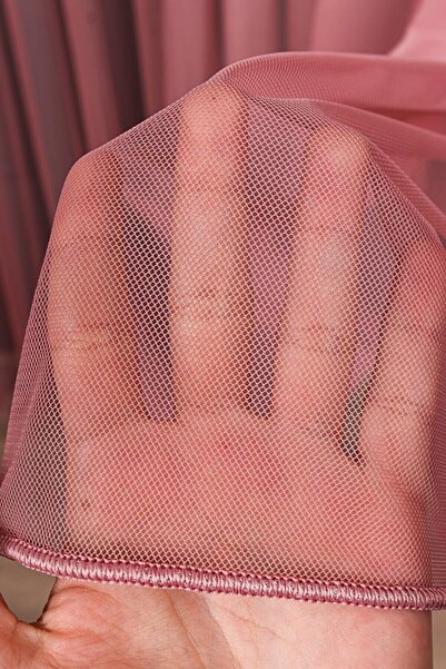 Esse Home Dried Rose Grek Tulle Curtain Honeycomb Floor 300x260cm (1x2) Sparse Pleat Esse16444