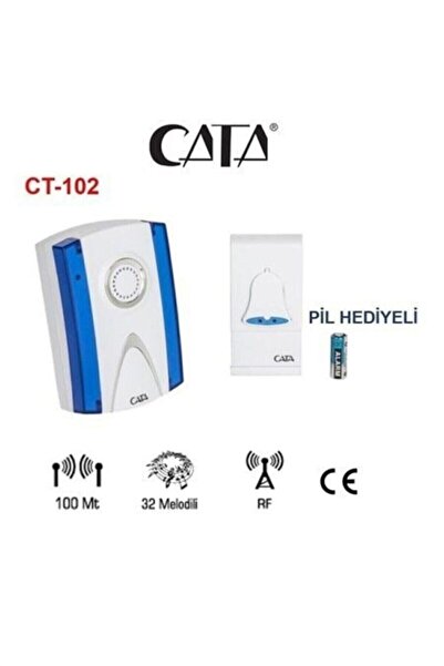 Genel Markalar Cata Kablosuz Kapı Zili Pilli Ct-102