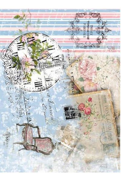 Cadence 29X42Cm Brass Decopage Paper - No:342