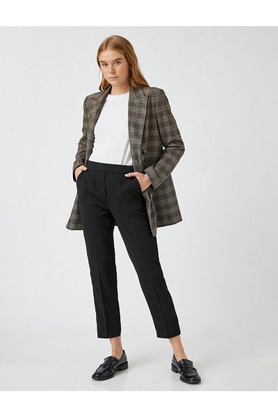 Koton High Waist Carrot Pants