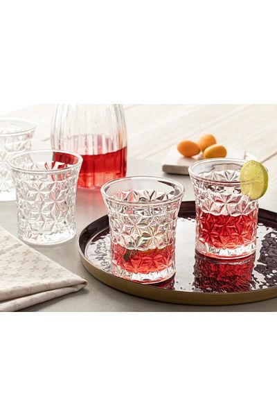 English Home 300 ml Mate Glass 4-Piece Soft Drink Glass Set