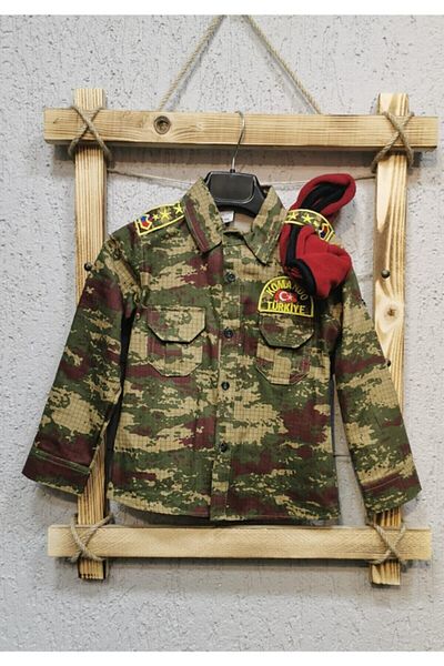 Muraty Παιδικό Claret Red Beret Commando Soldier Σετ