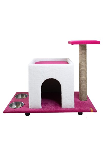 PUGALO Yataklı Kedi Evi Yataklı Büyük Kedi Evi