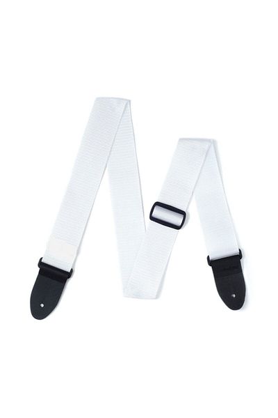 Karin White Color Guitar Strap Belt-length Adjustable Plectrums