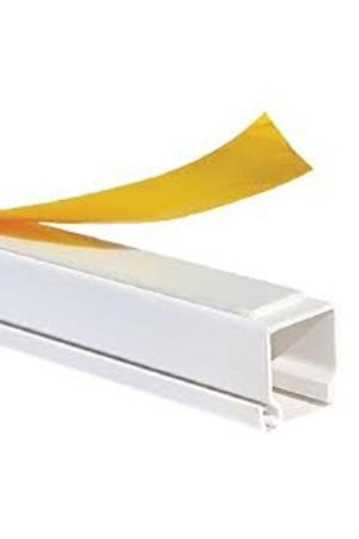 Sert Plastik 25x25 Kablo Kanalı Kendinden Yapışkanlı 50 m