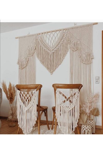 Foksan Deri 140*200 Macrame Wall Ornament - Engagement Concept Promise Wedding
