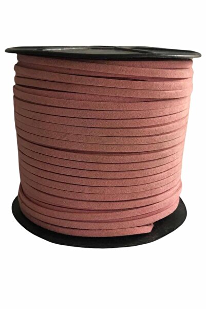 alfa tasarım atölyesi 3mm Powder Color Suede Leather Strip - Rosary and Brace...