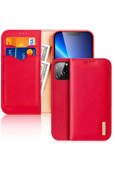 Ally Mobile حافظة Dux Ducis لهاتف Iphone 13 Pro Max حافظة جلدية مع محفظة مغنا...