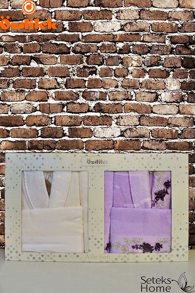 Özdilek Magnolia Cream Lilac Οικογενειακό Σετ 6 τεμαχίων