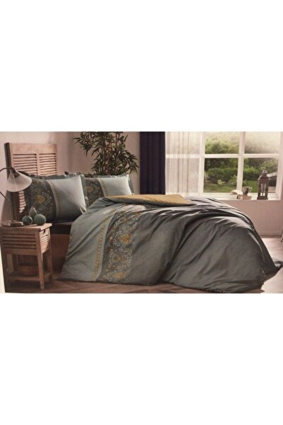Özdilek مجموعة غطاء لحاف مزدوج من أنثراسايت بروداتس