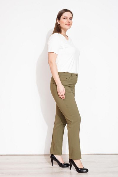 Moda İlgi Πλαϊνή τσέπη Skinny Παντελόνι Χακί