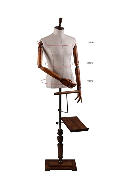 YAHYA VİTRİN MANKENLERİ Pinokyo Kollu Erkek Terzi Mankeni