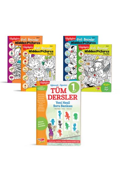 Dikkat Atölyesi Yayınları 1. Sınıf Tüm Dersler Yeni Nesil Soru Bankası Ve Hid...