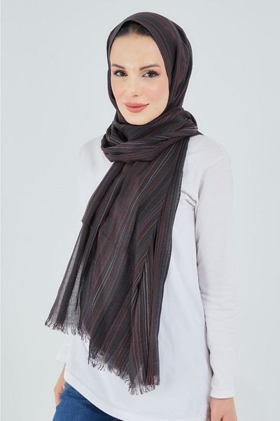 çiğdem eşarp Self Patterned Shawl