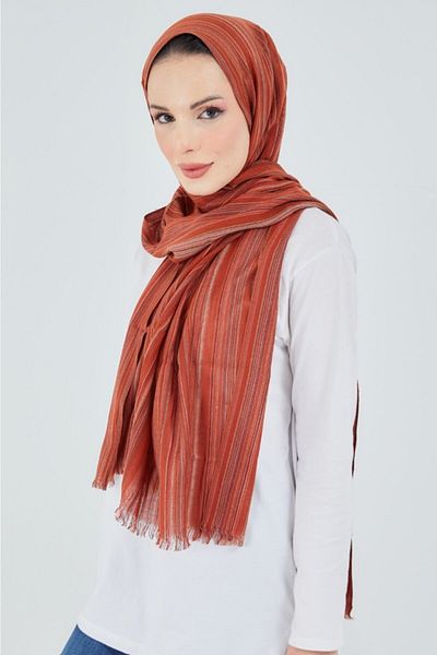 çiğdem eşarp Self Patterned Shawl