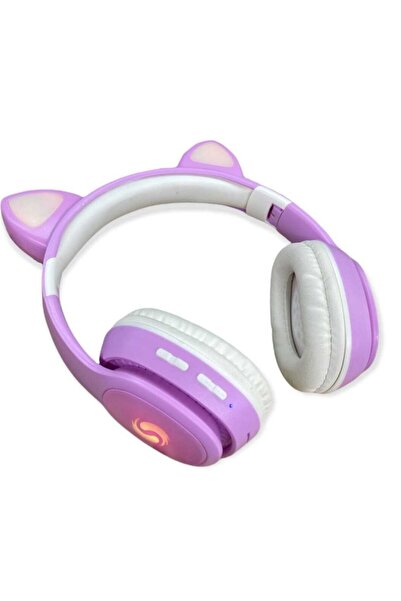ELROND A+ Kalite Vilya Kedi Kulağı Detaylı Led Işıklı Bluetooth Çocuk Kulaklı...
